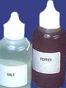 Figure 4. Even salt and pepper shakers need to be modified for microgravity.