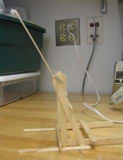 of a finished catapult of a finished catapult