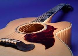 Photograph of a guitar.