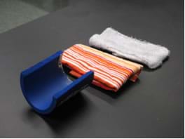 These are examples of cloth materials for use in the hockey puck design project.