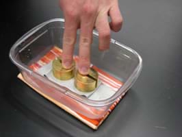 This is what a completed student designed puck might look like.