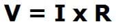 Ohm's Law 1 Equation 1