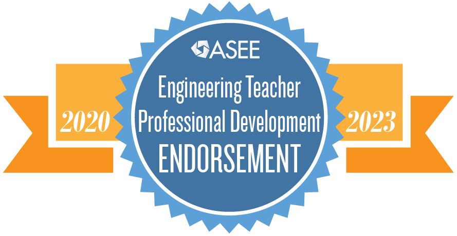 ASEE Engineering Teacher Professional Development Endorsement logo