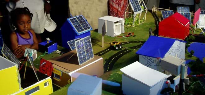  buildings and streets, with plenty of small solar panels in evidence
