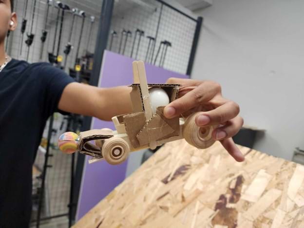 Student-designed example of a Creative Crash Testing model.
