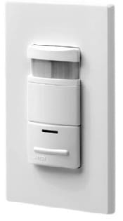 Photo shows a light switch with a built-in motion sensor.