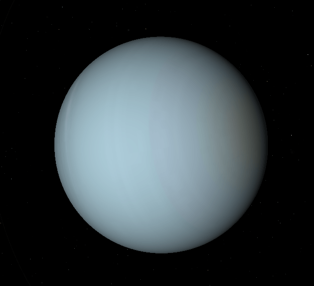 A bluish orb.