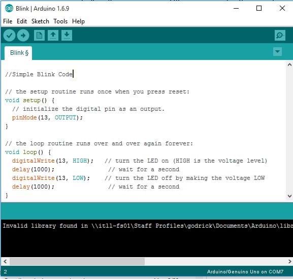 Blink  Arduino Documentation