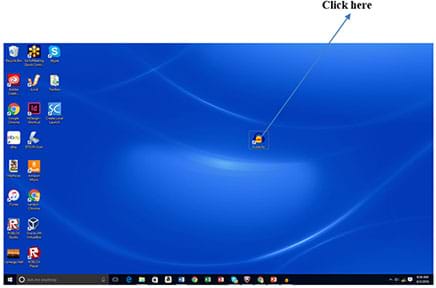 A screenshot shows a blue monitor screen with the Audacity software icon in its center.