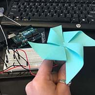 preview of 'Make a Sticky-Note Fan with Arduino' Maker Challenge