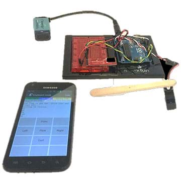 preview of 'Control a Servo with Your Phone Using Bluetooth!' Maker Challenge