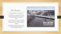 Student work exemplar showing flood causes.