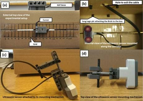 Five photographs show details of the activity experimental setup.