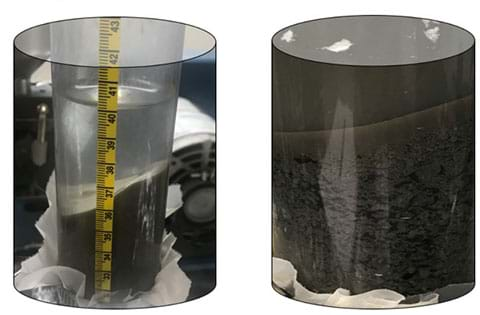 Standing water in clay; standing water in clay with biochar. 