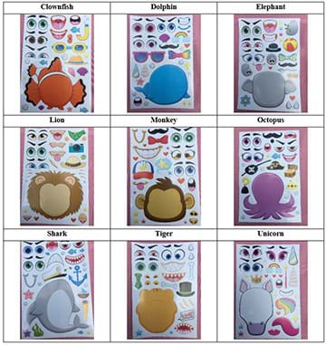 Example Sticker set.