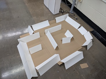 A photo showing the maze for the ultimate challenge.