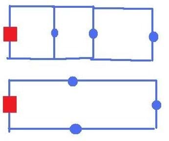 A line drawing shows series and parallel pipes.
