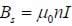 equation Bs = μ0nI