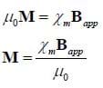 equations μ0M = 